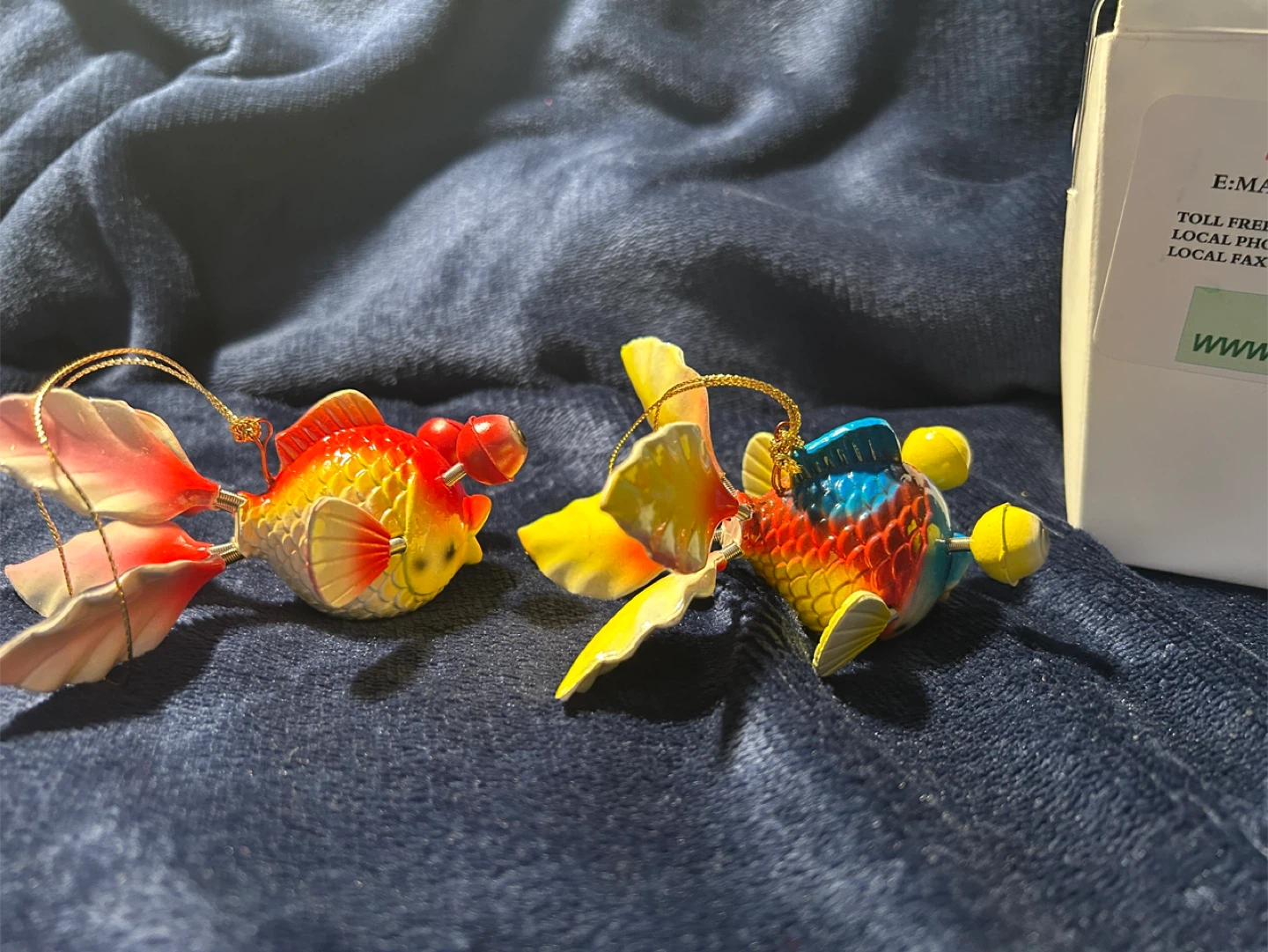 RARE Maui Christmas Fish Ornament Set - photo 2