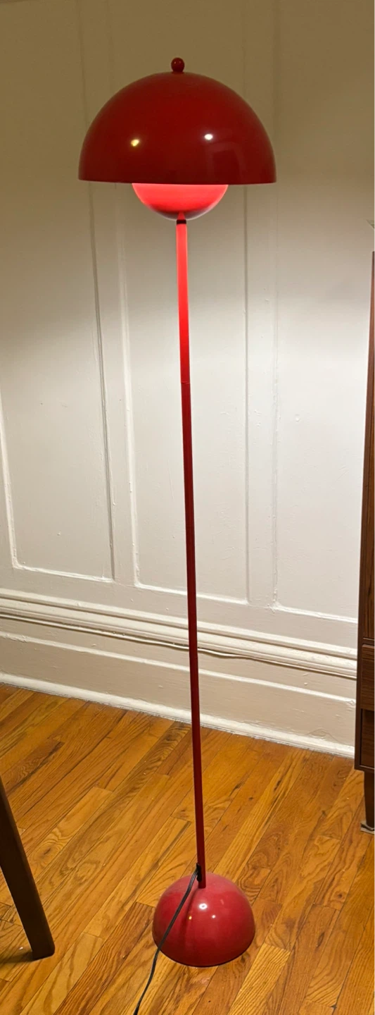 Red Modern Style Floor Lamp