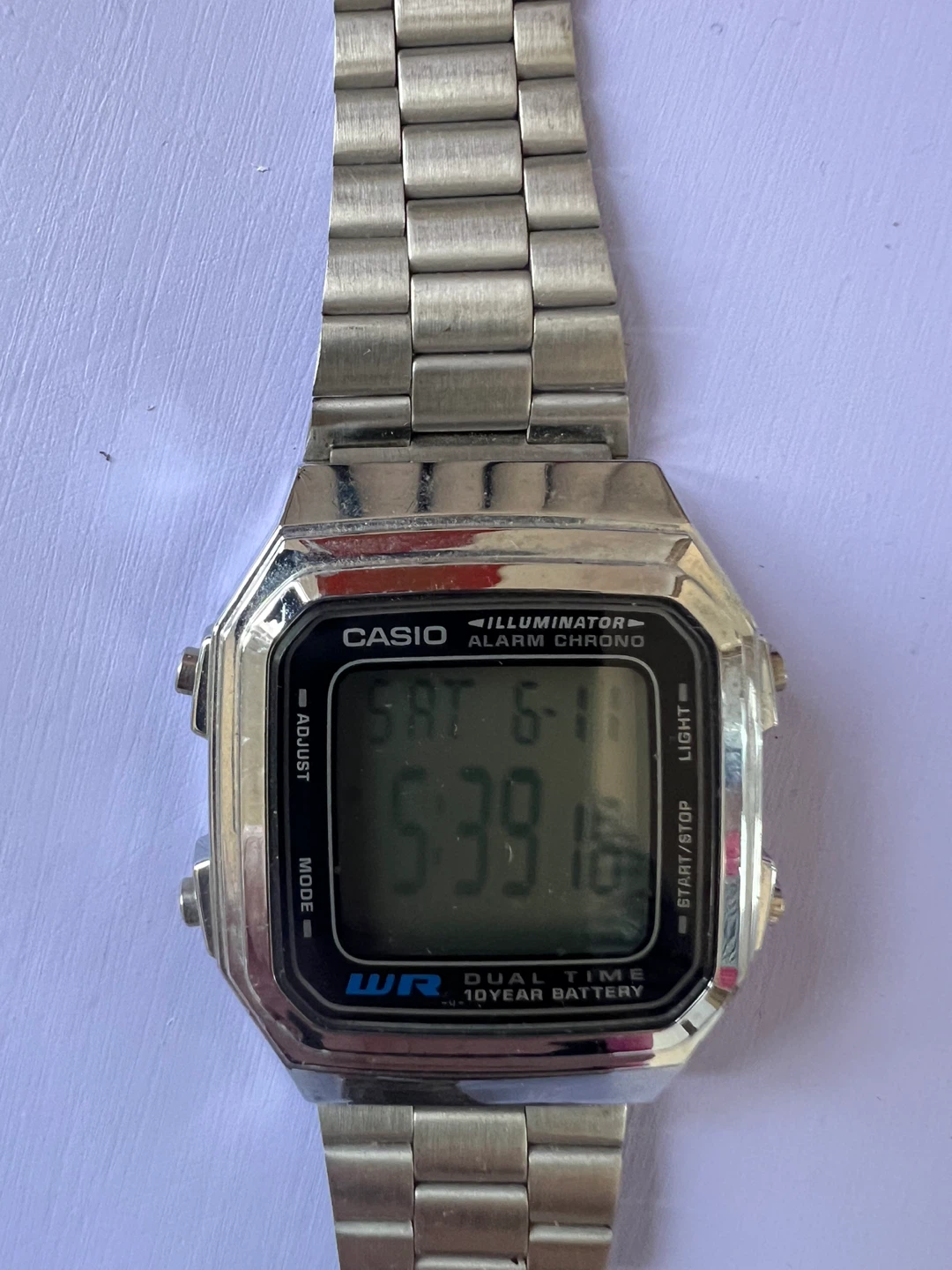Casio A178W Stainless Steel Watch