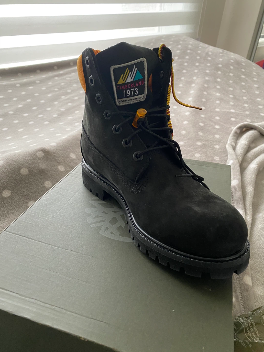 Timberland Premium Waterproof Boot - Black Nubuck, Size 8 - photo 3