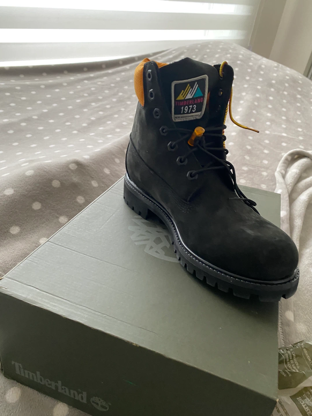 Timberland Premium Waterproof Boot - Black Nubuck, Size 8 - photo 2