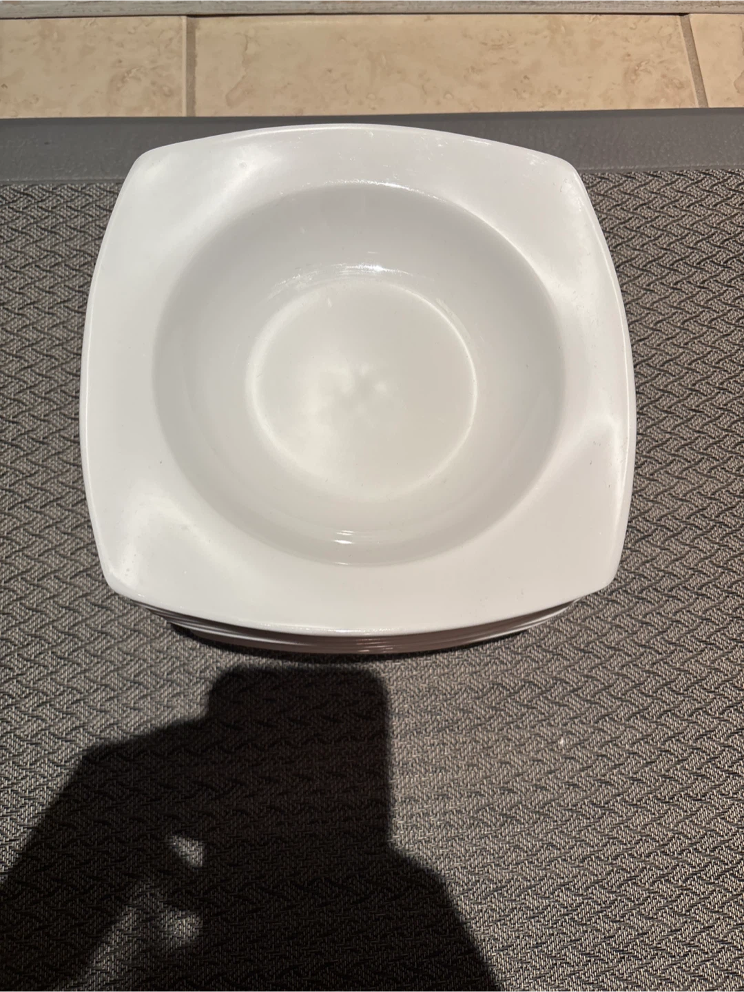 White Square Soup Bowls