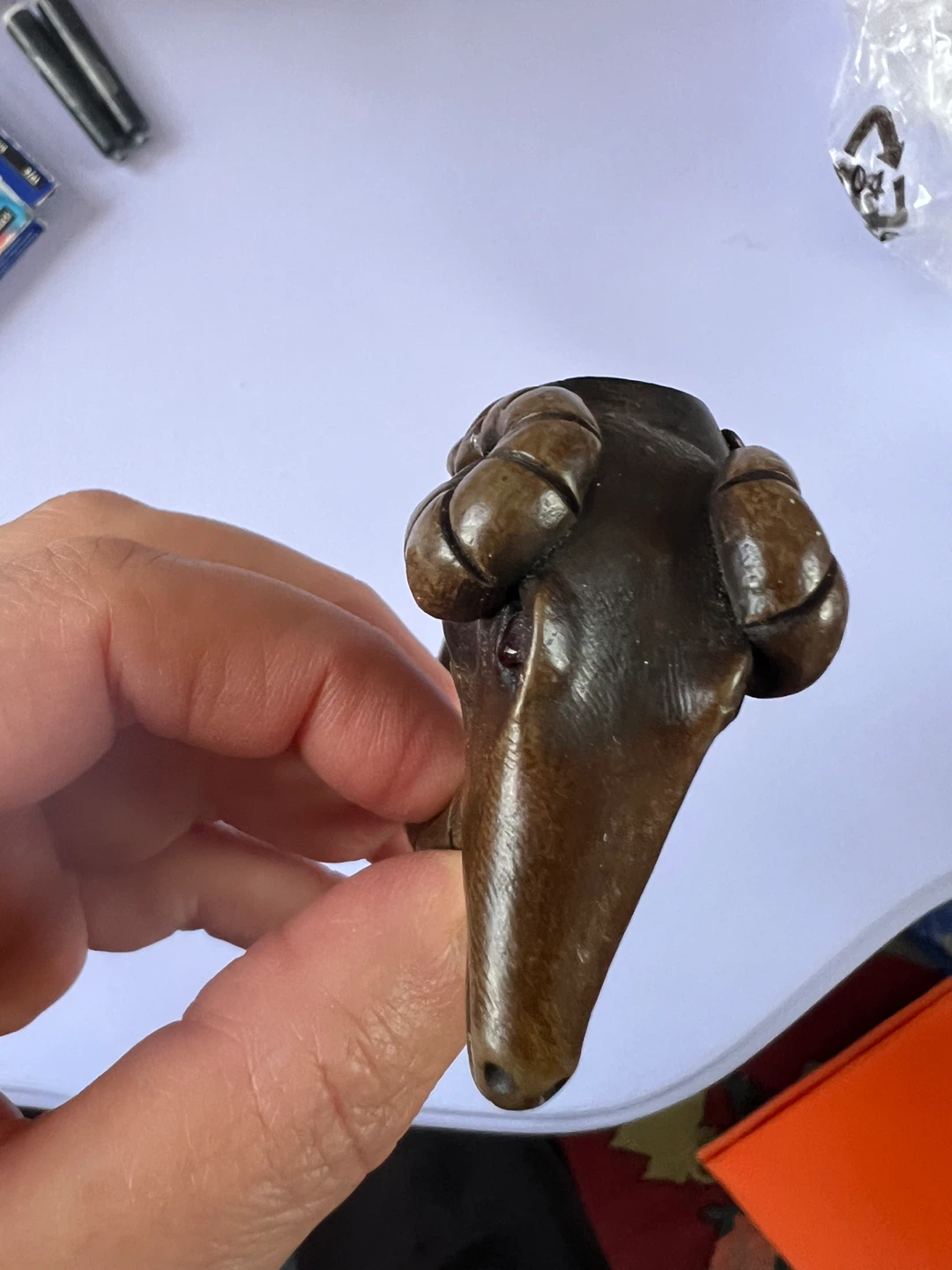 Vintage Ram's Head Pipe