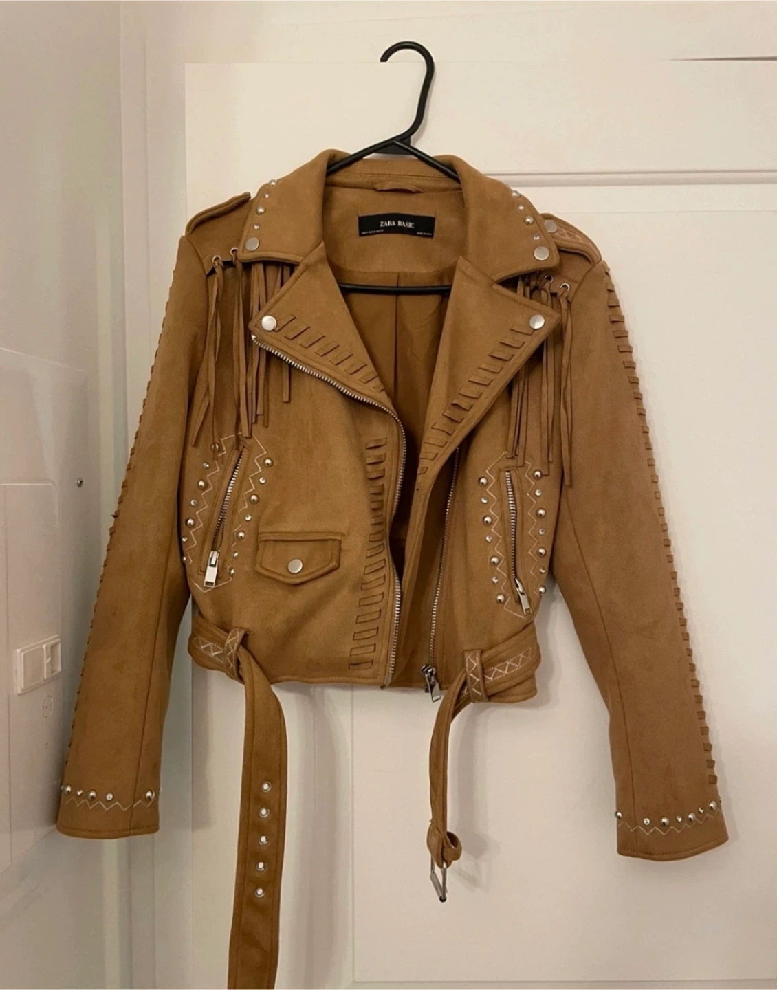 Zara Suede Fringe Jacket
