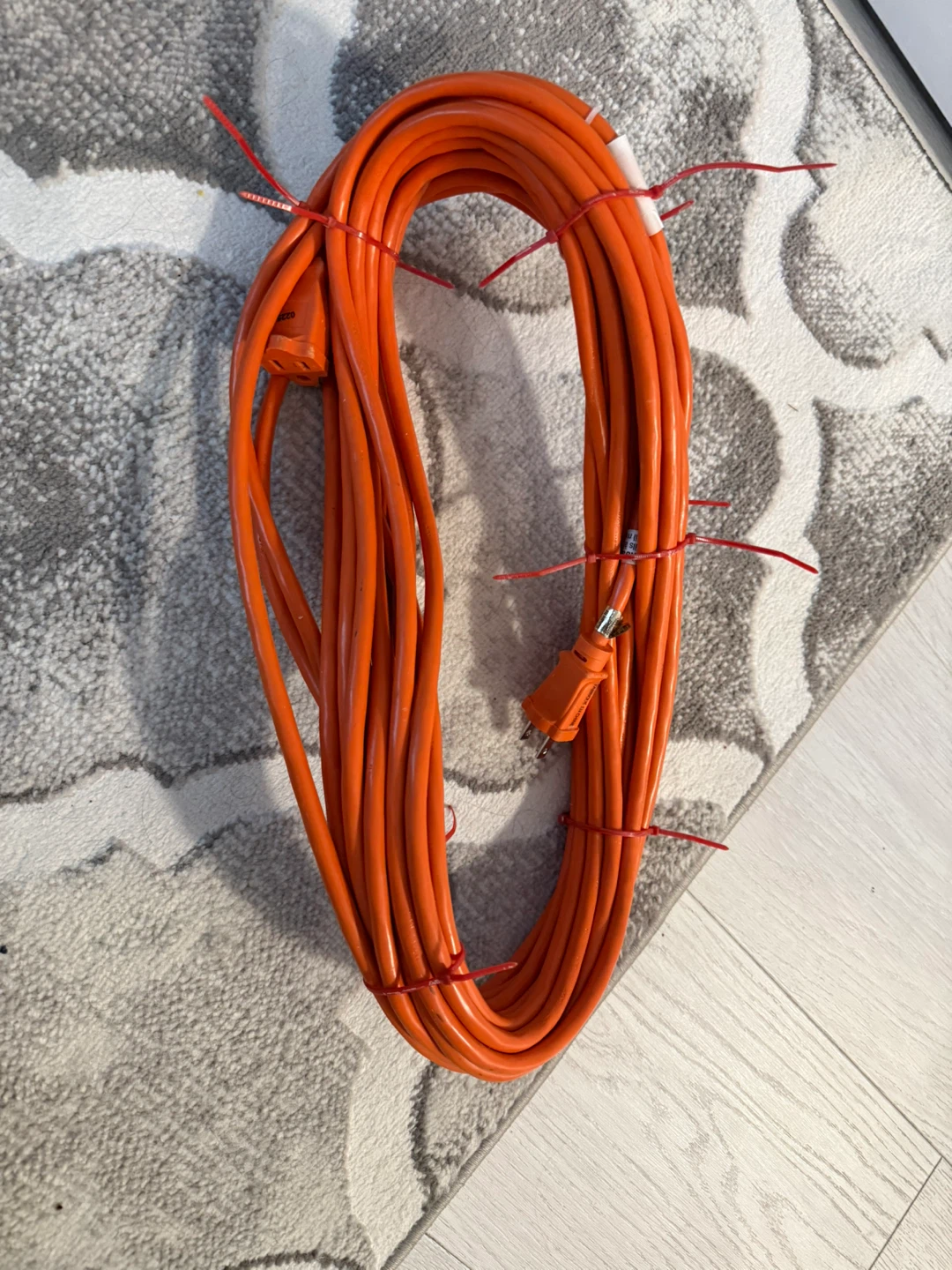 Assorted Extension Cords - White, Yellow, Orange - photo 2