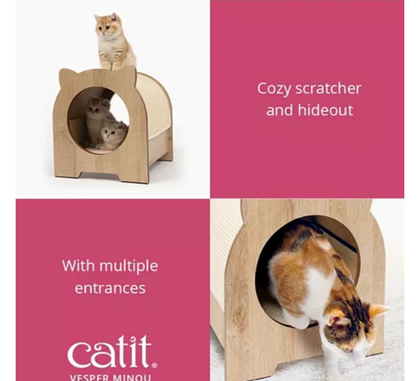 Catit Vesper Minou Cat Scratcher & Hideout - photo 4