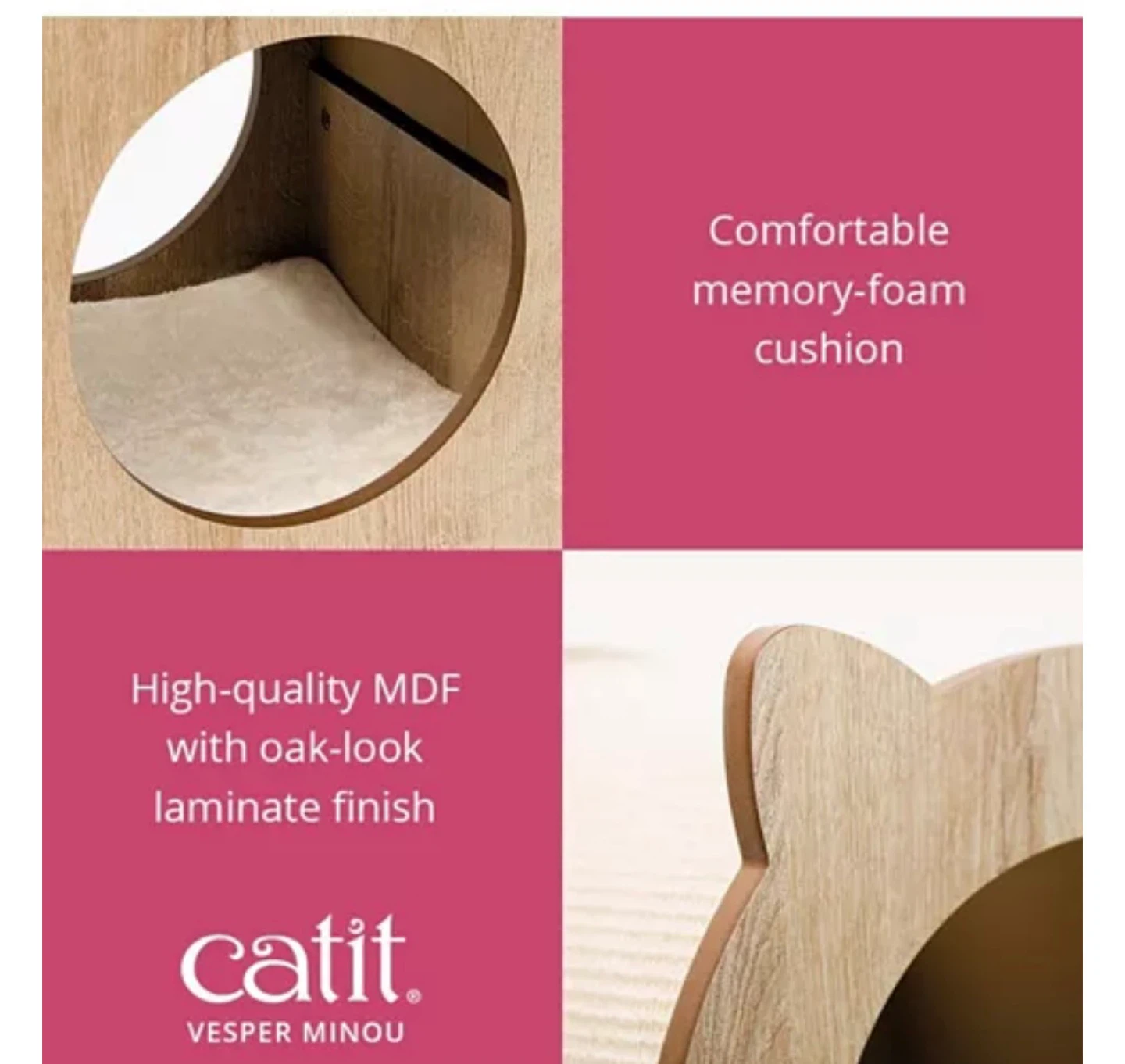 Catit Vesper Minou Cat Scratcher & Hideout - photo 3