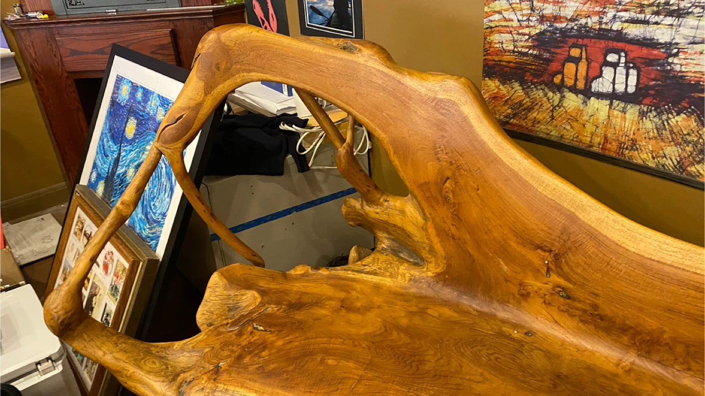 Unique teak Root Bench - photo 5