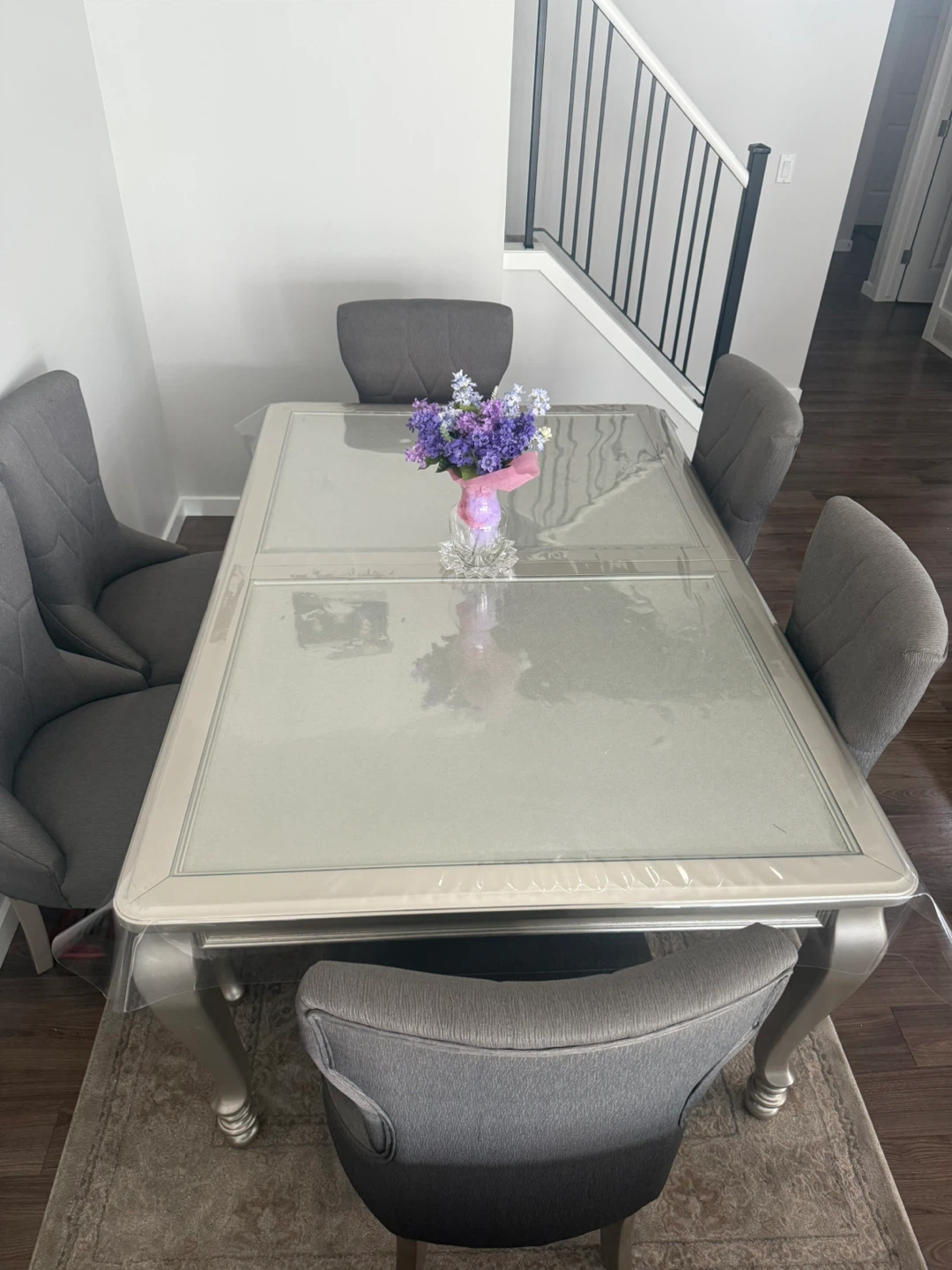 World Menagerie Dining Table & 4 Chairs