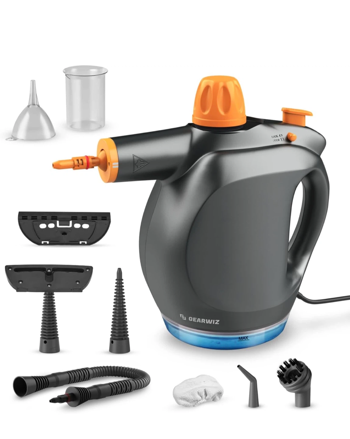 NixicLean Pressurized Steam Cleaner w/ Smart Lock - photo 2