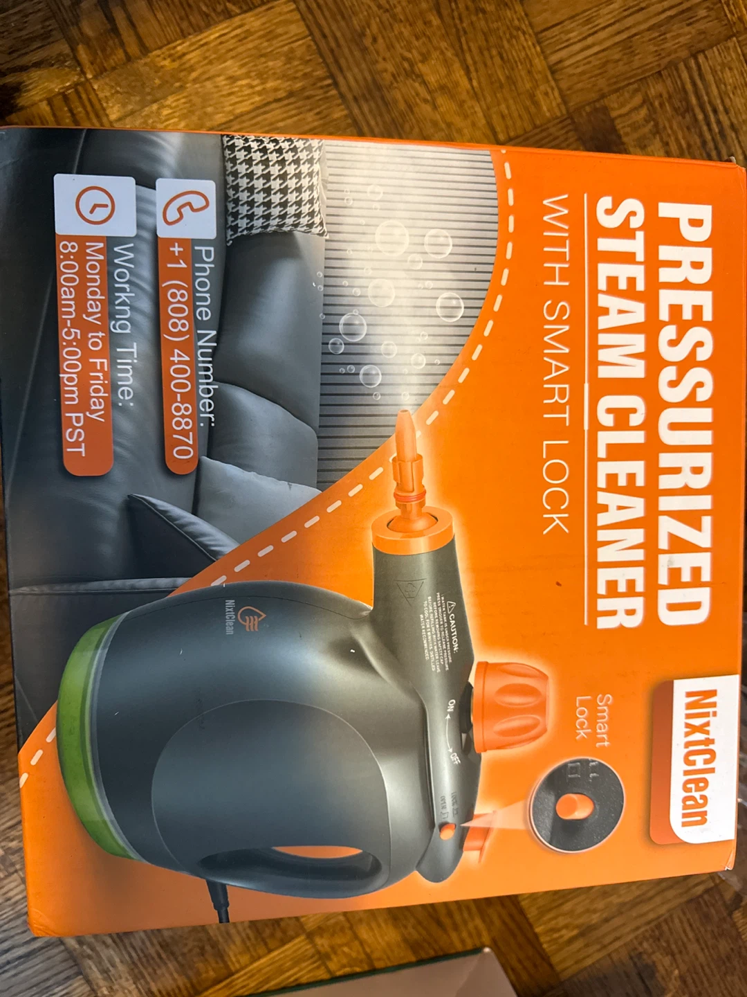 NixicLean Pressurized Steam Cleaner w/ Smart Lock