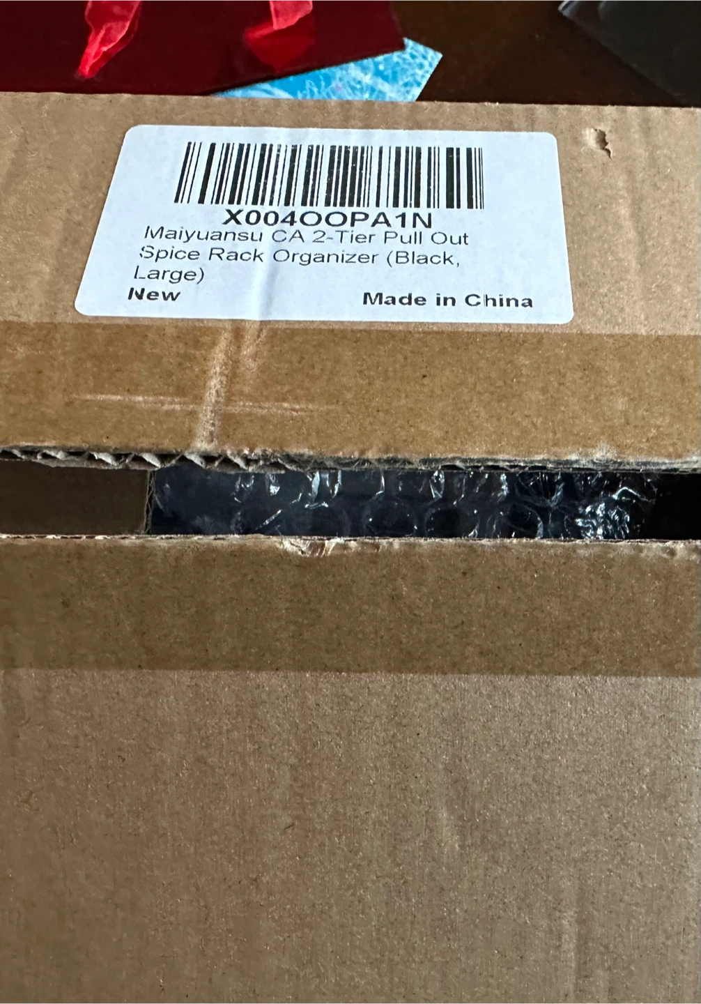 New Maiyuansu 2-Tier Pull Out Spice Rack - Black, Large - photo 2