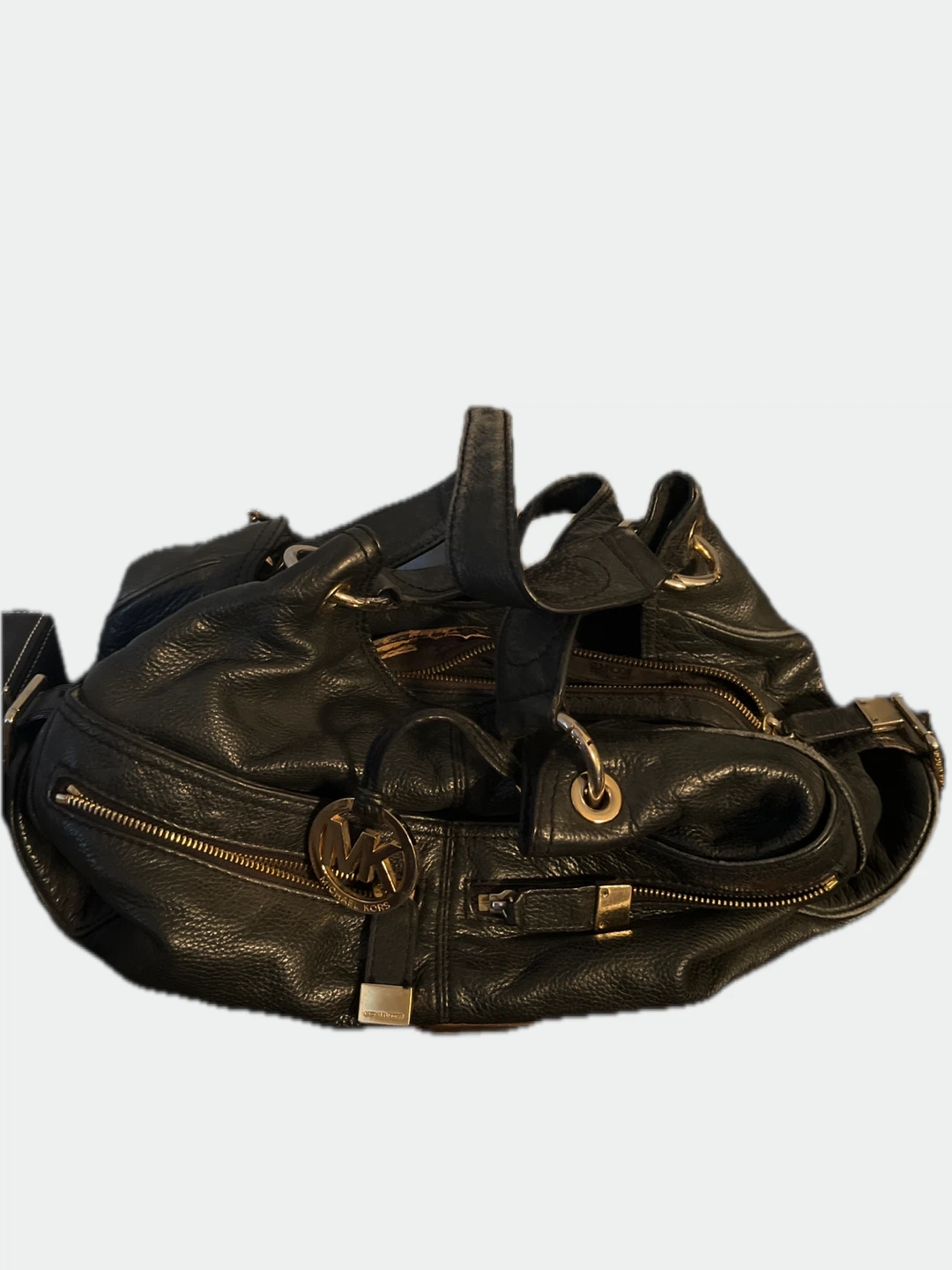 Michael Kors Black Leather Shoulder Bag