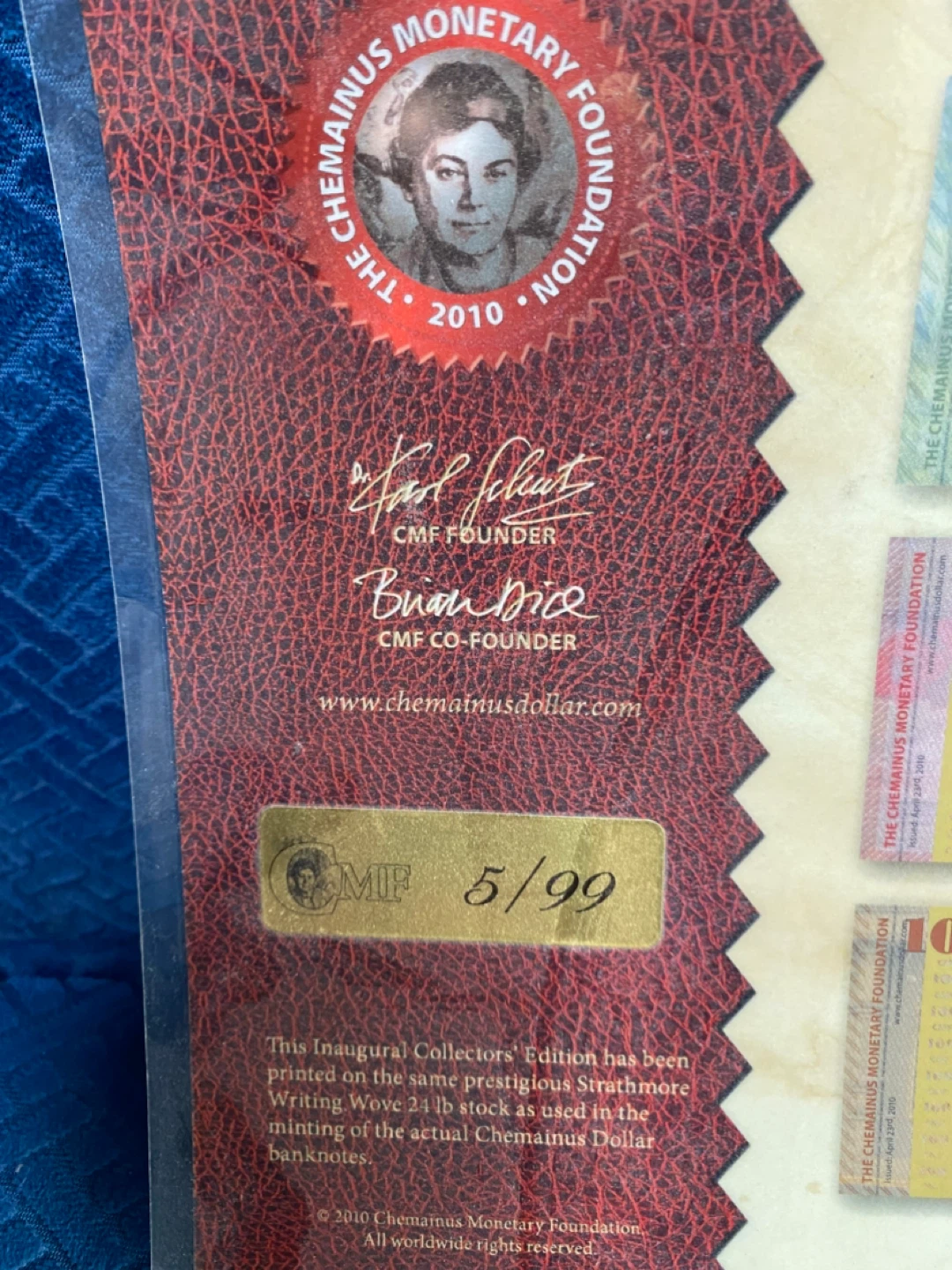 Chemainus Dollars Inaugural Collector's Edition