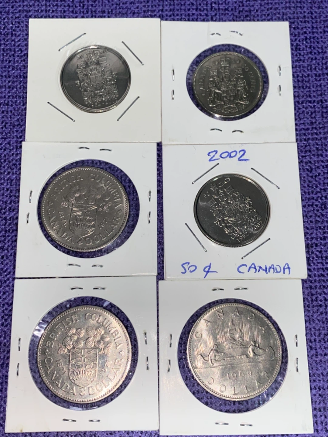 Vintage Canadian Coins - 1969, 1971, 2002 - photo 3