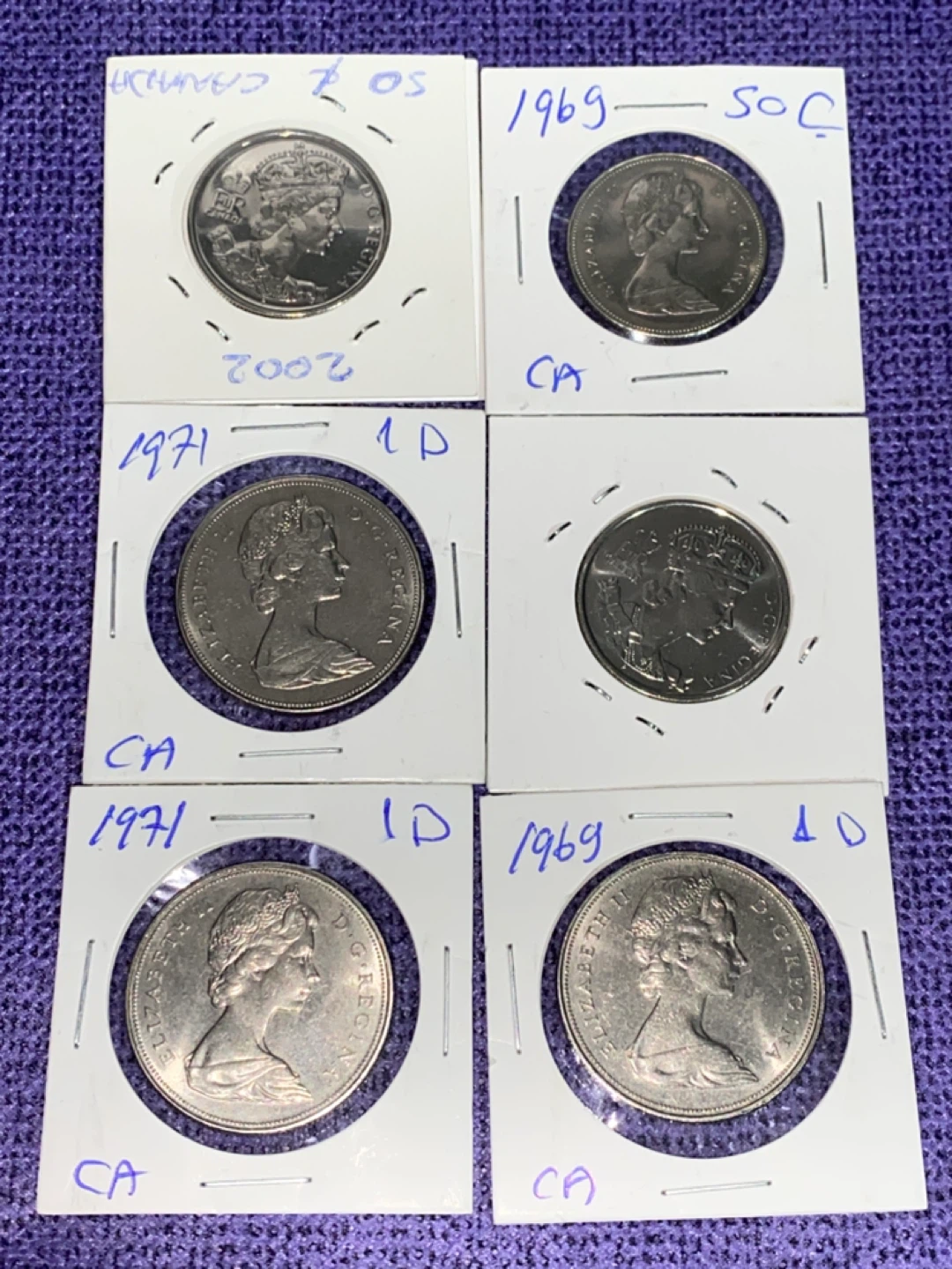 Vintage Canadian Coins - 1969, 1971, 2002 - photo 2