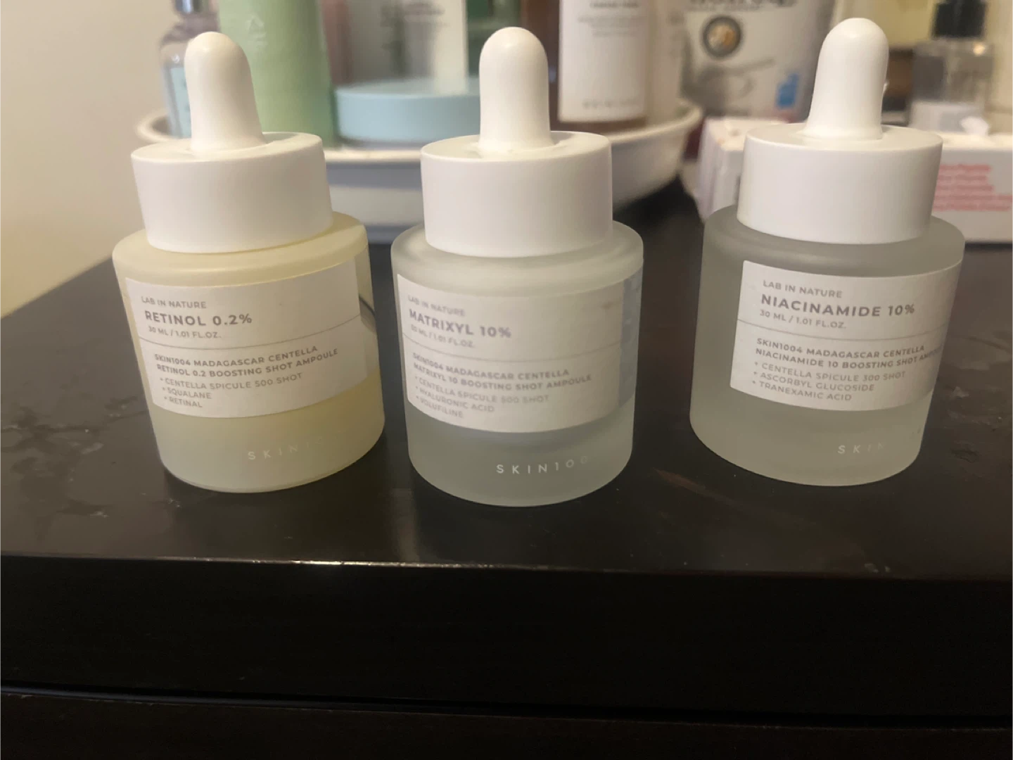 SKIN1004 Retinol, Matrixyl, Niacinamide Ampoules