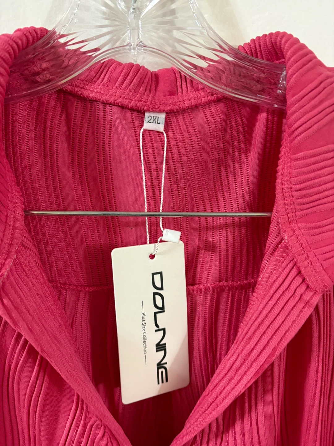 Dolinne Pink Sleeveless Blouse - Size 2XL - photo 3