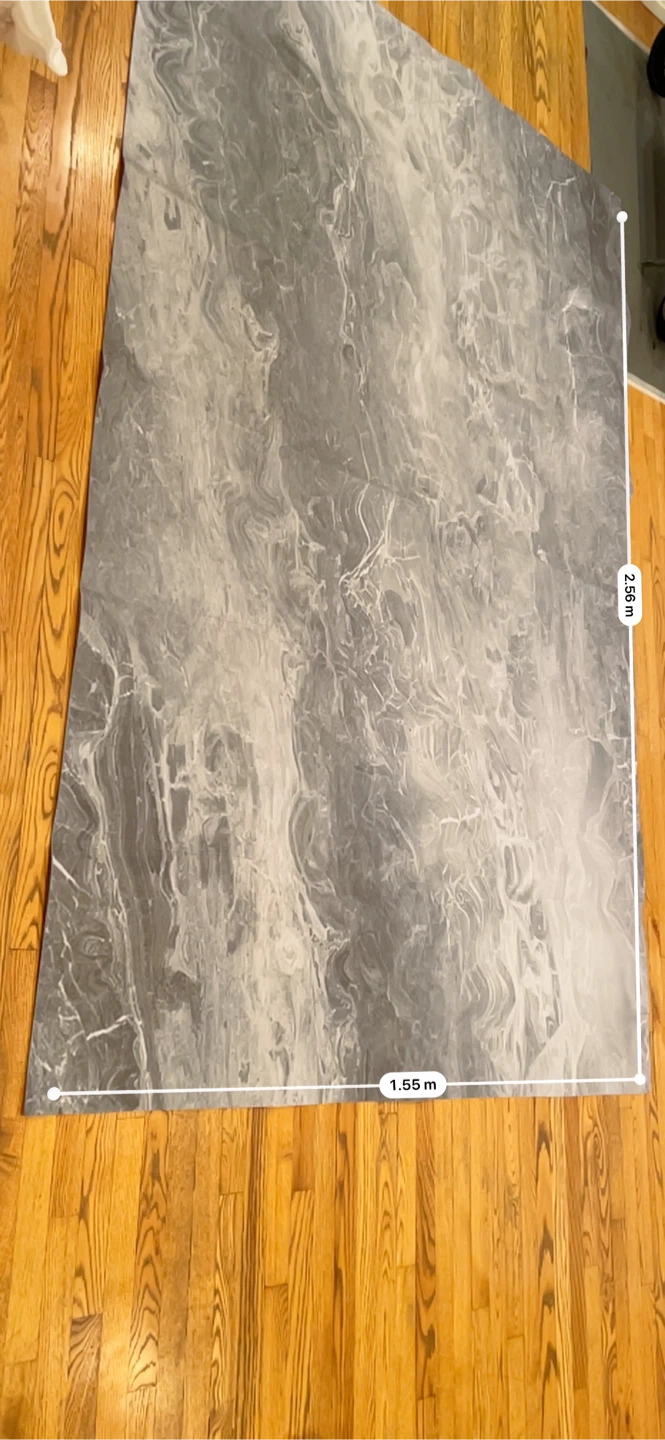 Large Grey Marble Vinyl Sheet / Mat