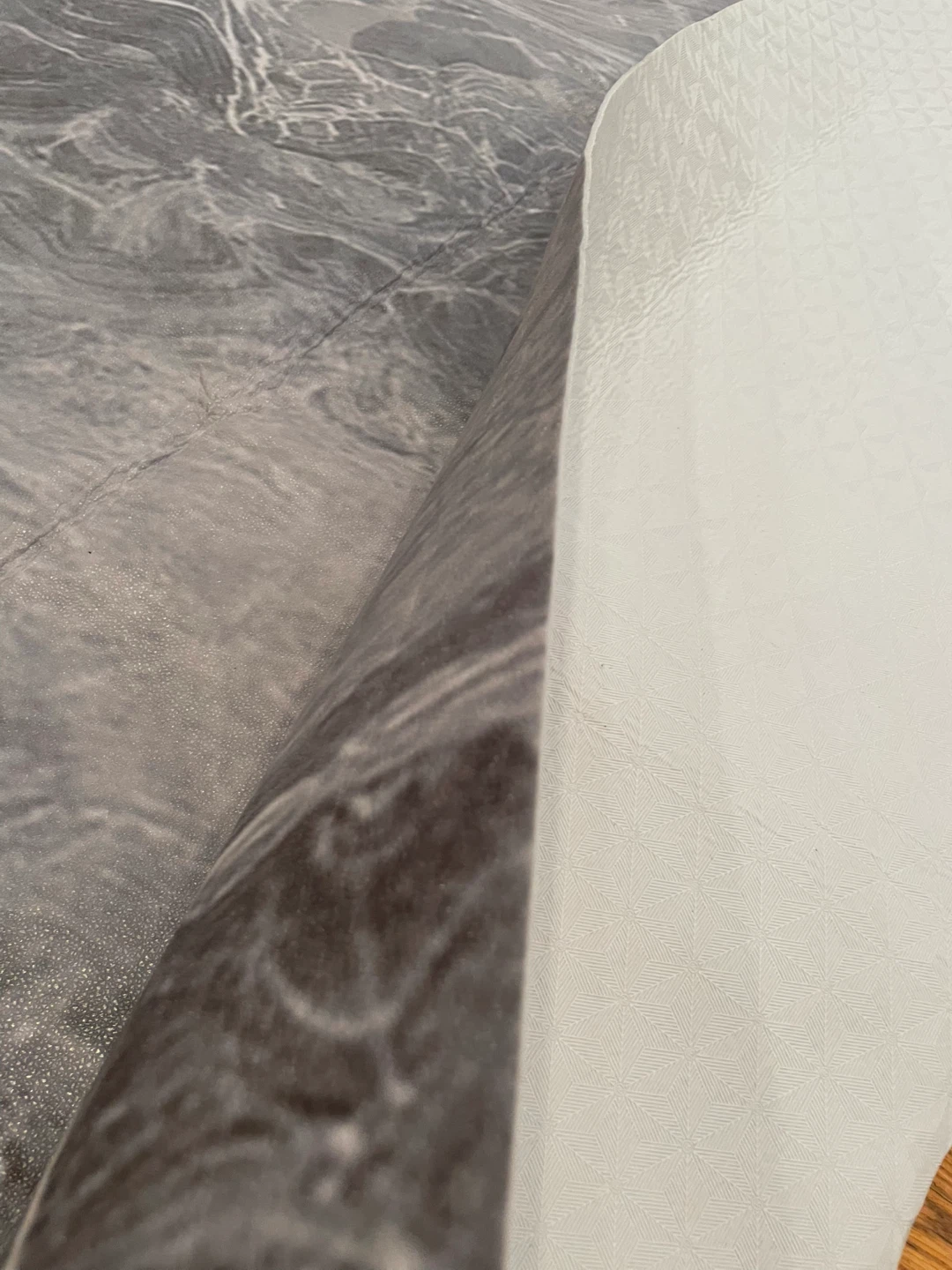 Large Grey Marble Vinyl Sheet / Mat - photo 2
