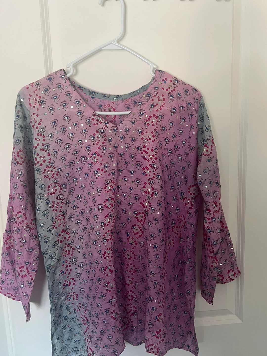 Patterned Tunic Top