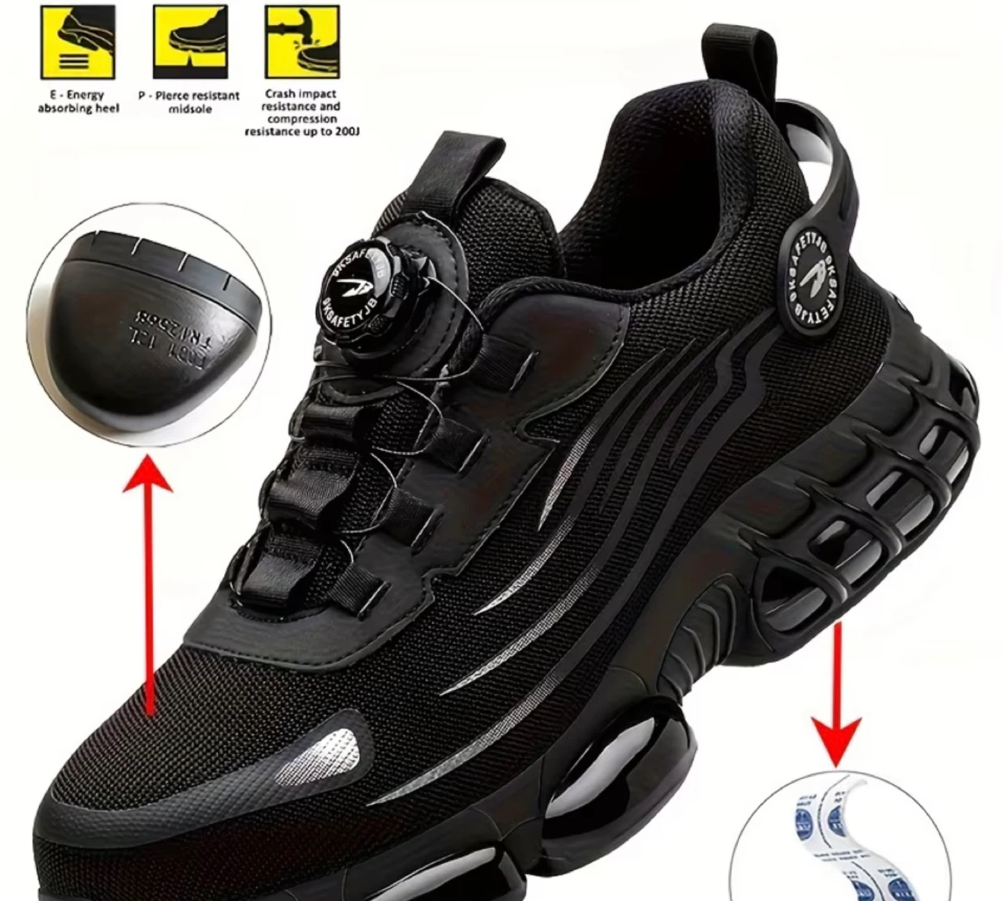 OKSAFE Safety steel-toe Shoes - Black - photo 5