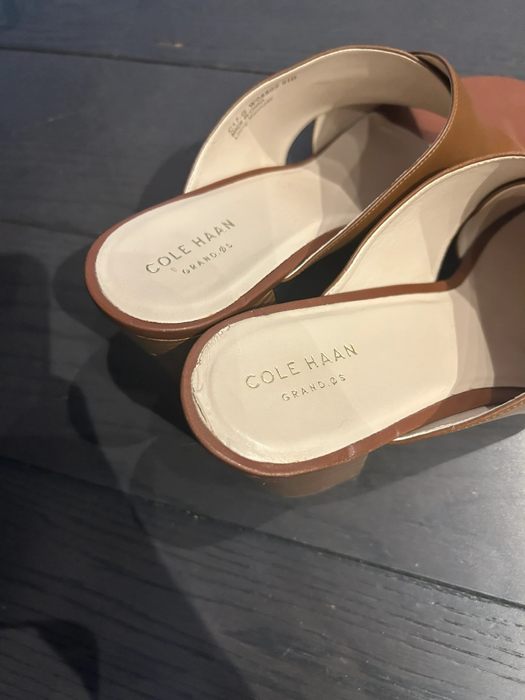 Cole Haan Brown Leather Heeled Sandals Size 9.5 - photo 2
