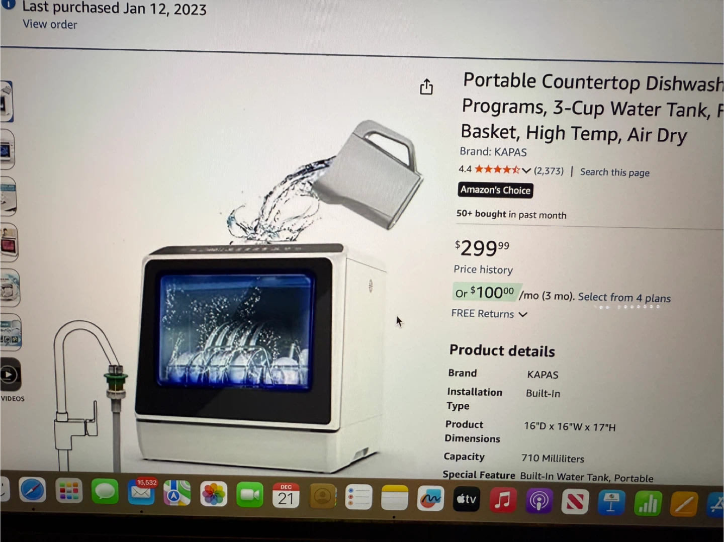 Kapas Portable Countertop Dishwasher - photo 4