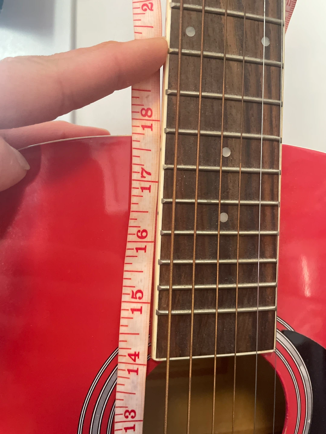 Jay Turser Red Acoustic Guitar - photo 3