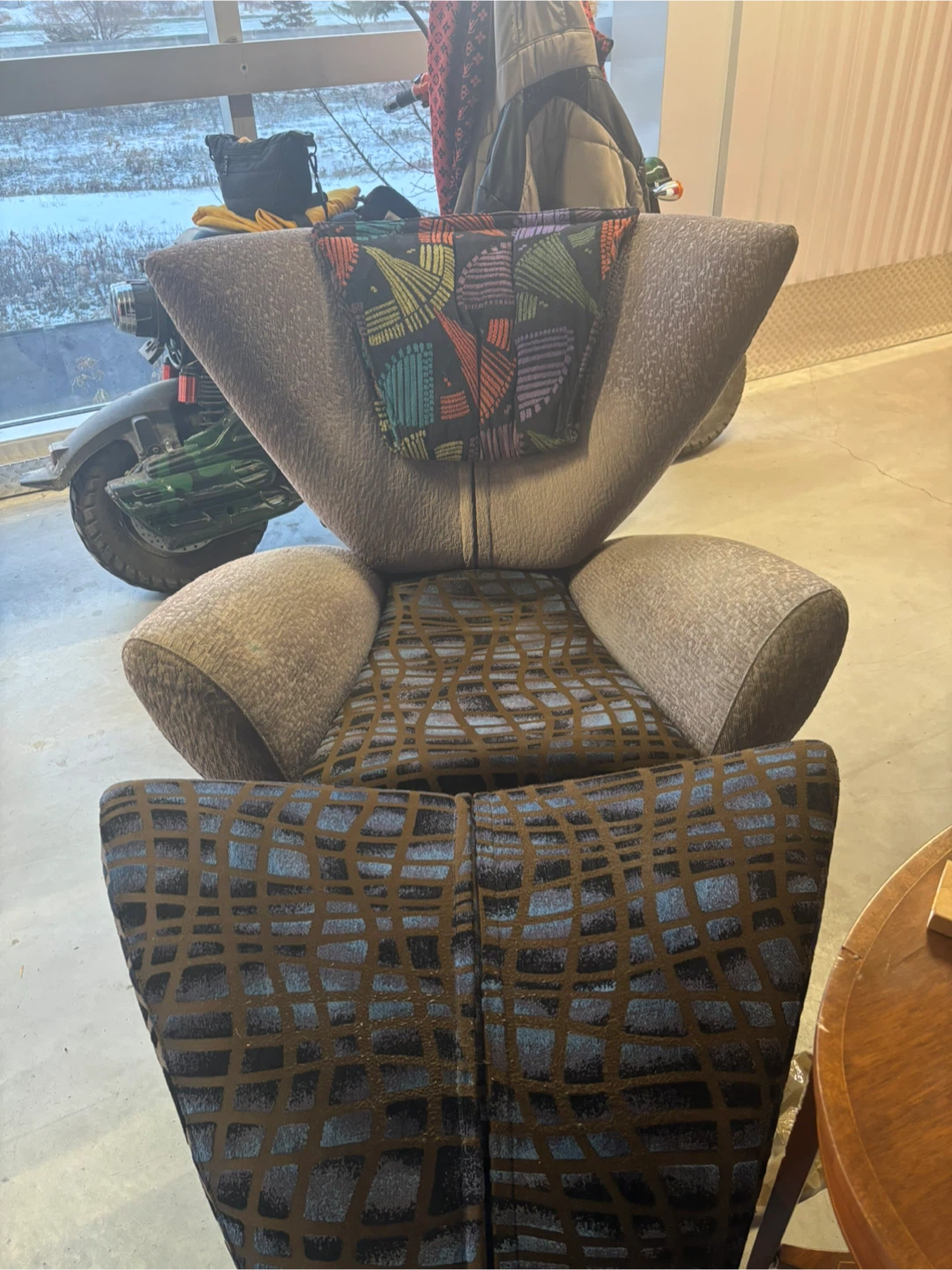 Unique custom modern Chair with Ottoman - photo 2