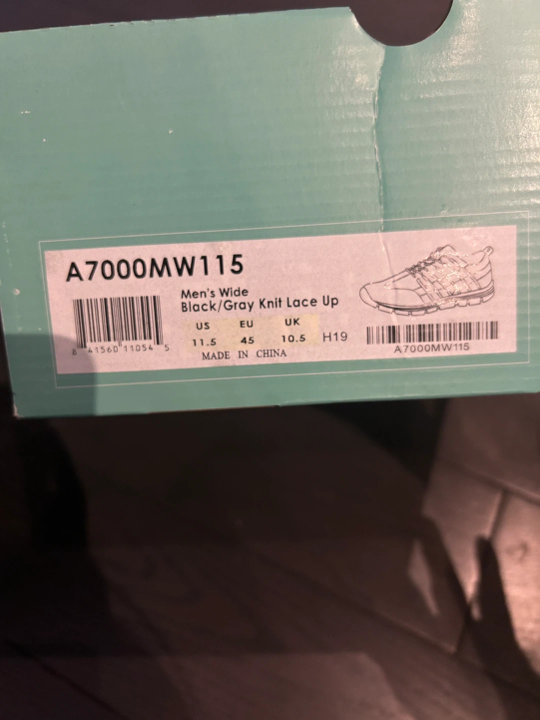 Apex A7000MW115 Men's Wide Shoes - USA Size 11.5 - photo 4
