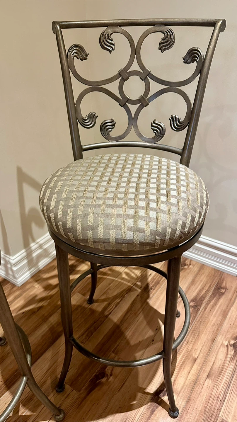 Set of 2 High-End Swivel Bar Stools - photo 3
