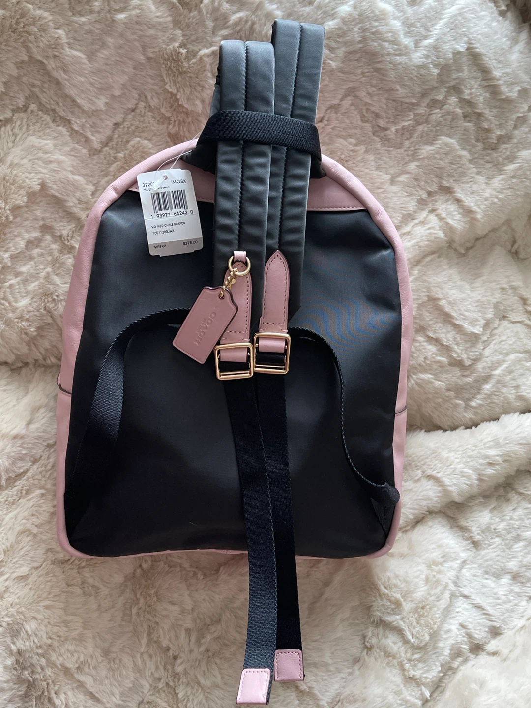 Coach Sig Med Chrle Backpack - Pink/Beige - photo 3