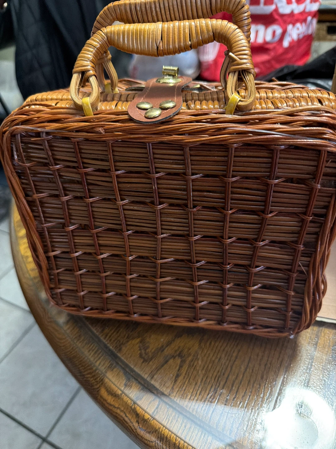 Vintage Bunny Tea Set in Wicker Basket - photo 4