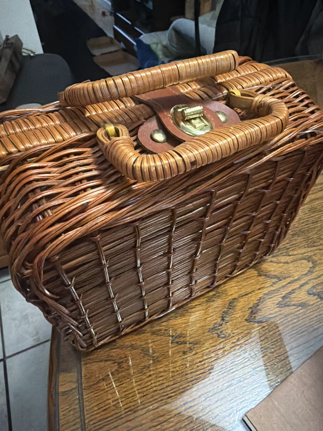Vintage Bunny Tea Set in Wicker Basket - photo 5