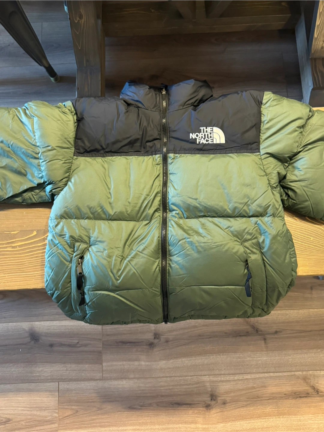 The North Face Puffer Jacket - Olive Green - photo 2