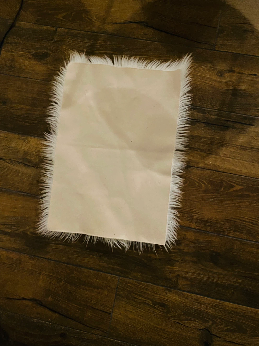 White Faux Fur Rug small size - photo 2