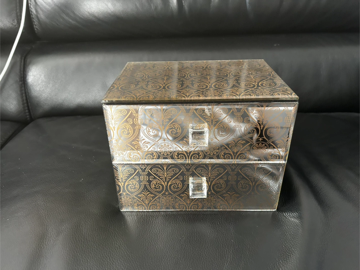 Mirrored Jewelry Box with Two Drawers - photo 2