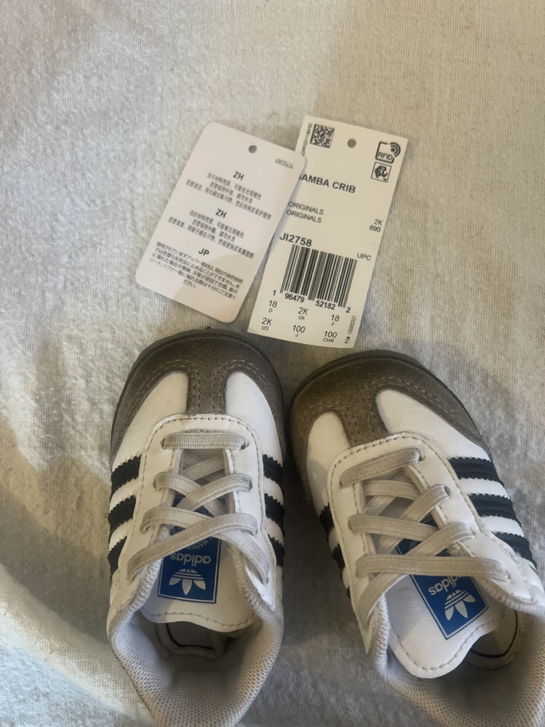 Adidas Samba Crib Baby Shoes - Size 2K - photo 3