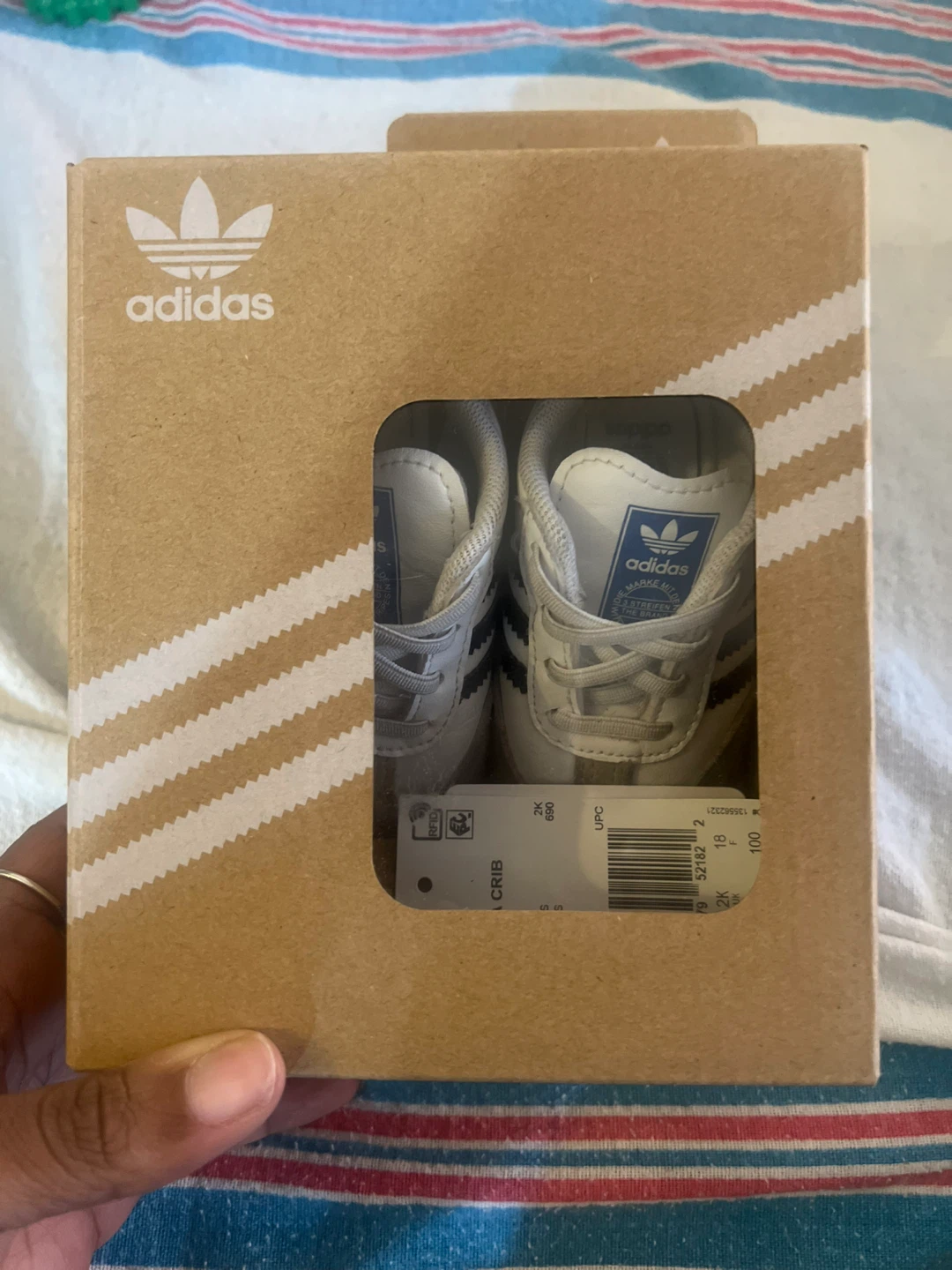 Adidas Samba Crib Baby Shoes - Size 2K
