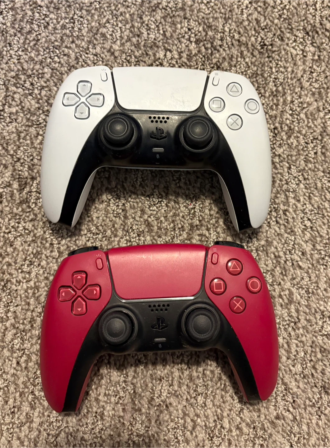 White and Pink- PS5 Controllers