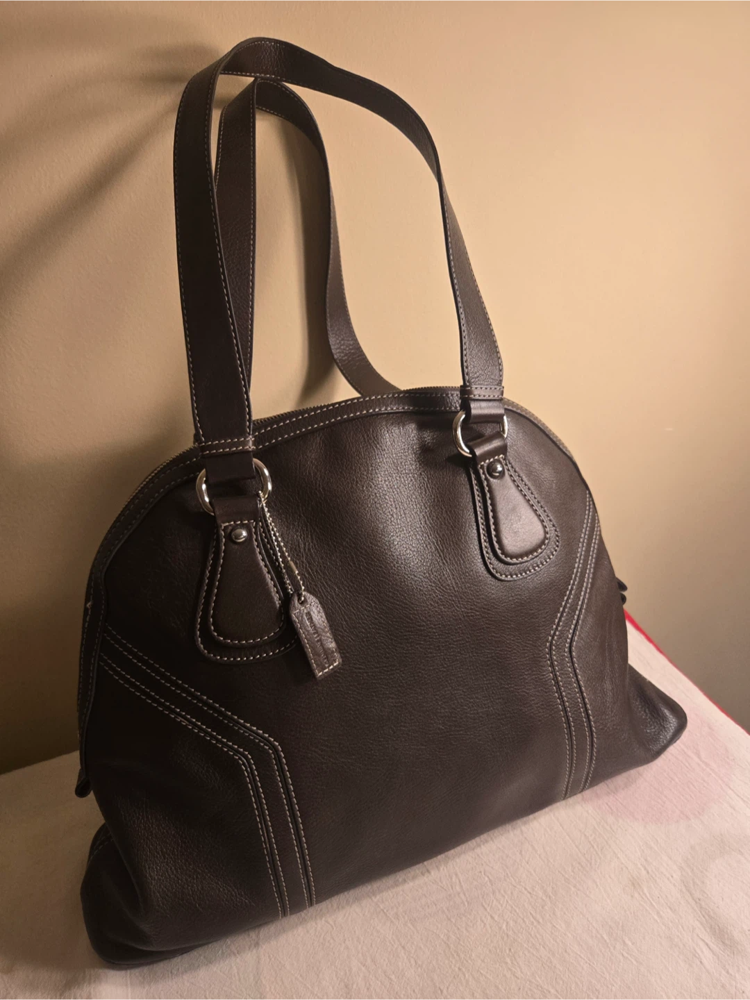 Brown Leather Domestic Satchel $50 - photo 2