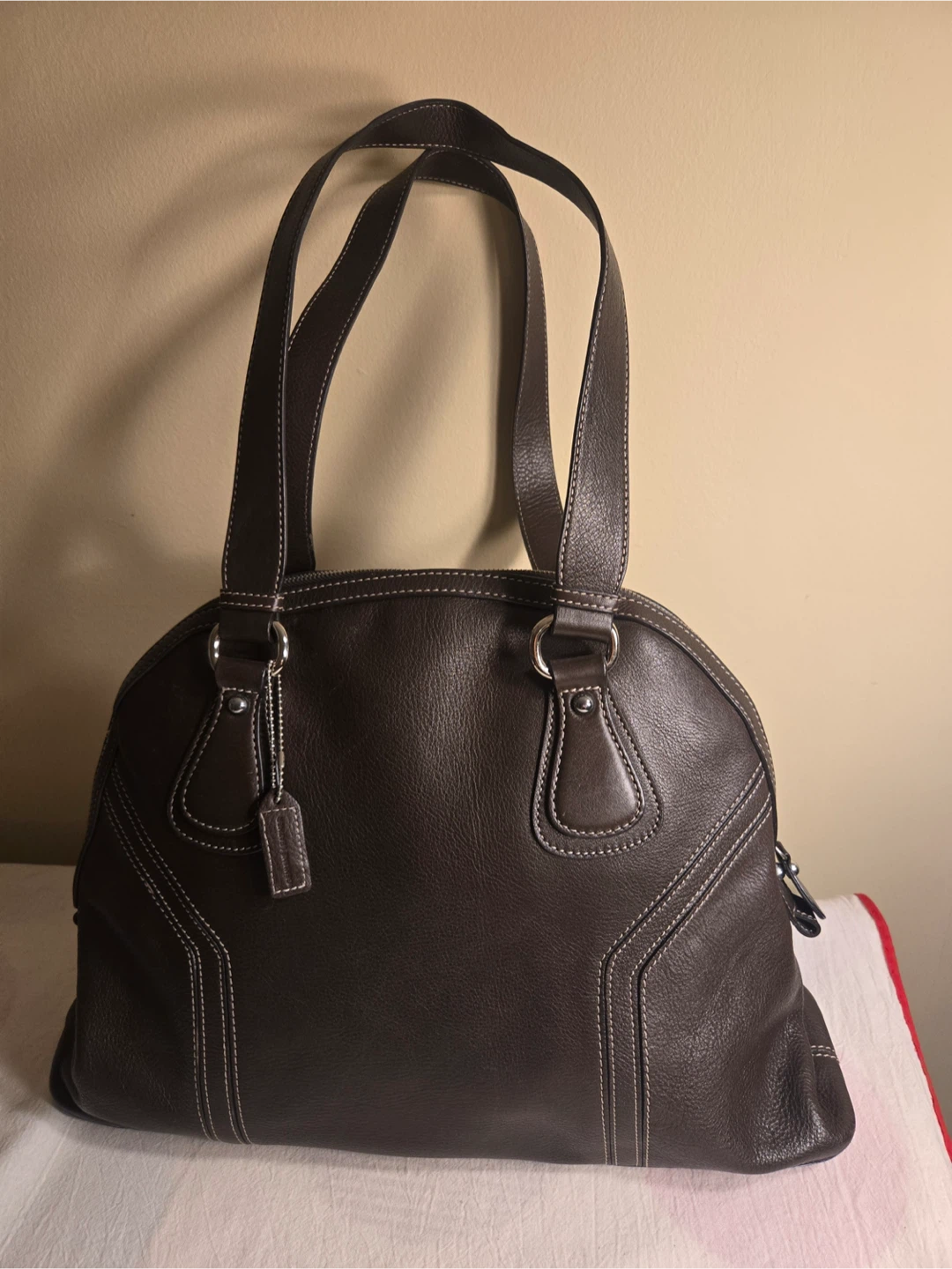 Brown Leather Domestic Satchel $50 - photo 3