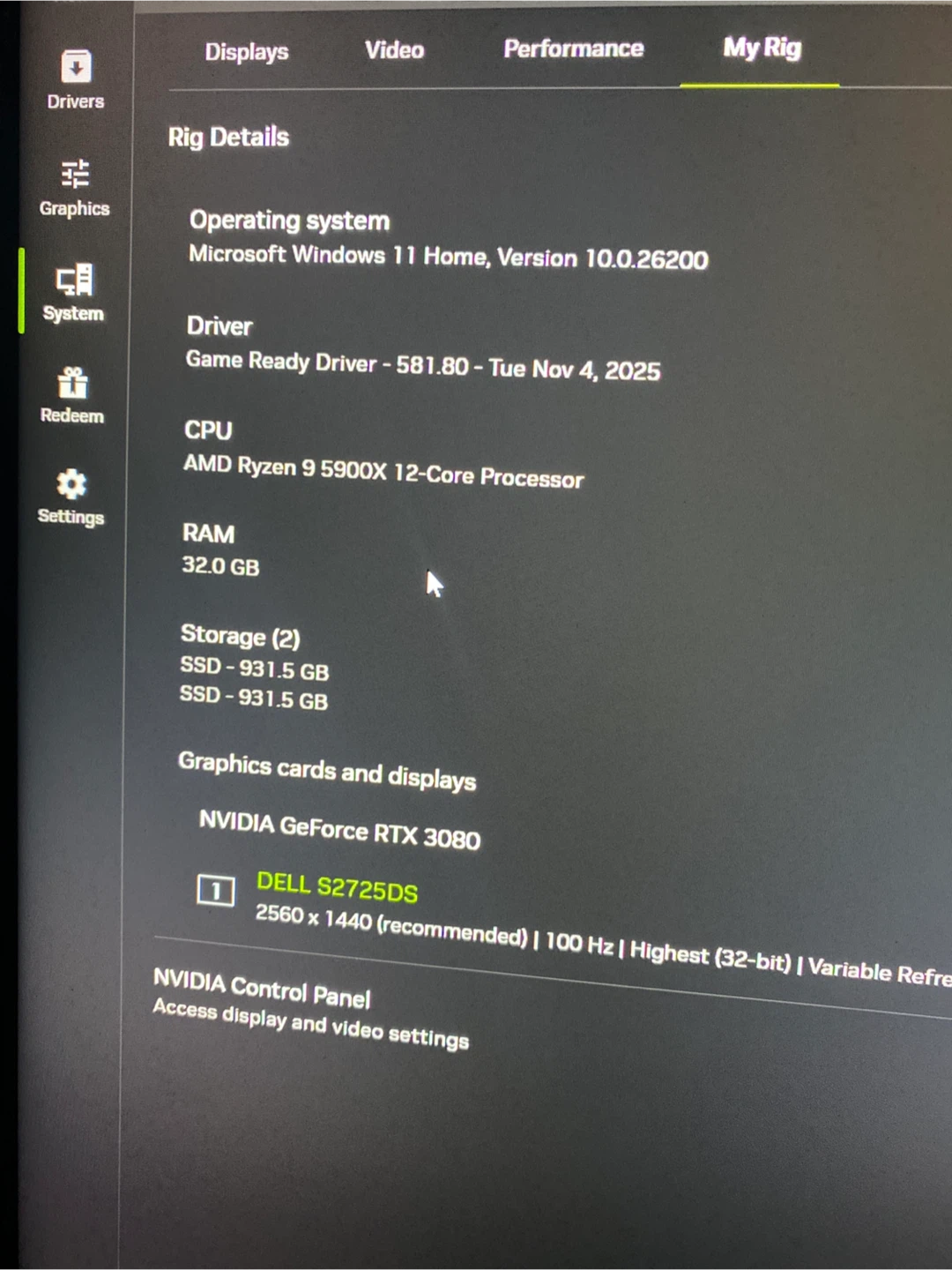 Ryzen 9 5900X, RTX 3080, 32GB RAM - photo 4