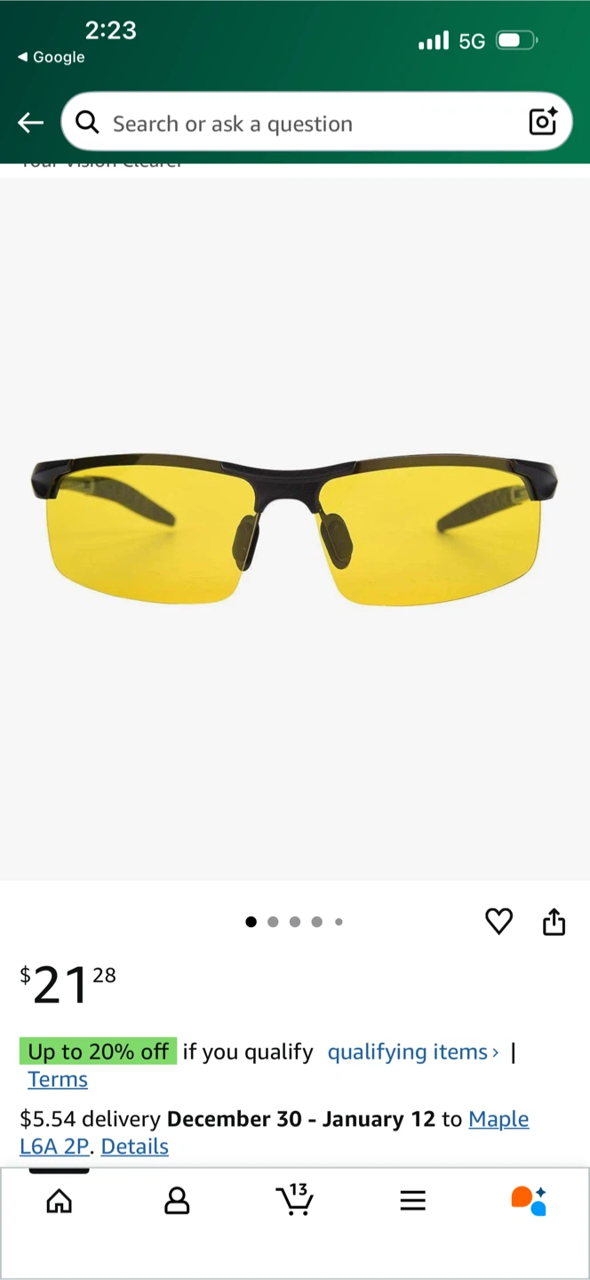Night Driving Glasses - Yellow Lens - photo 2