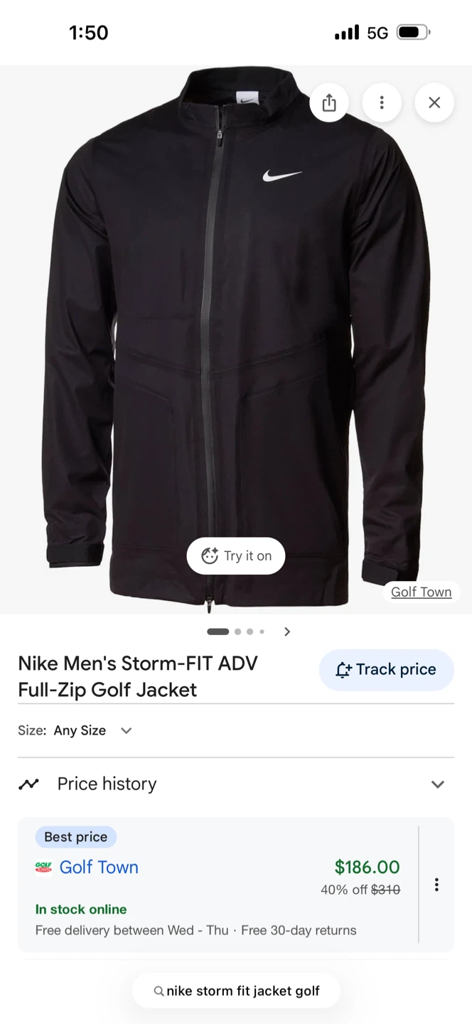 Nike Storm-FIT ADV Full-Zip Golf Jacket