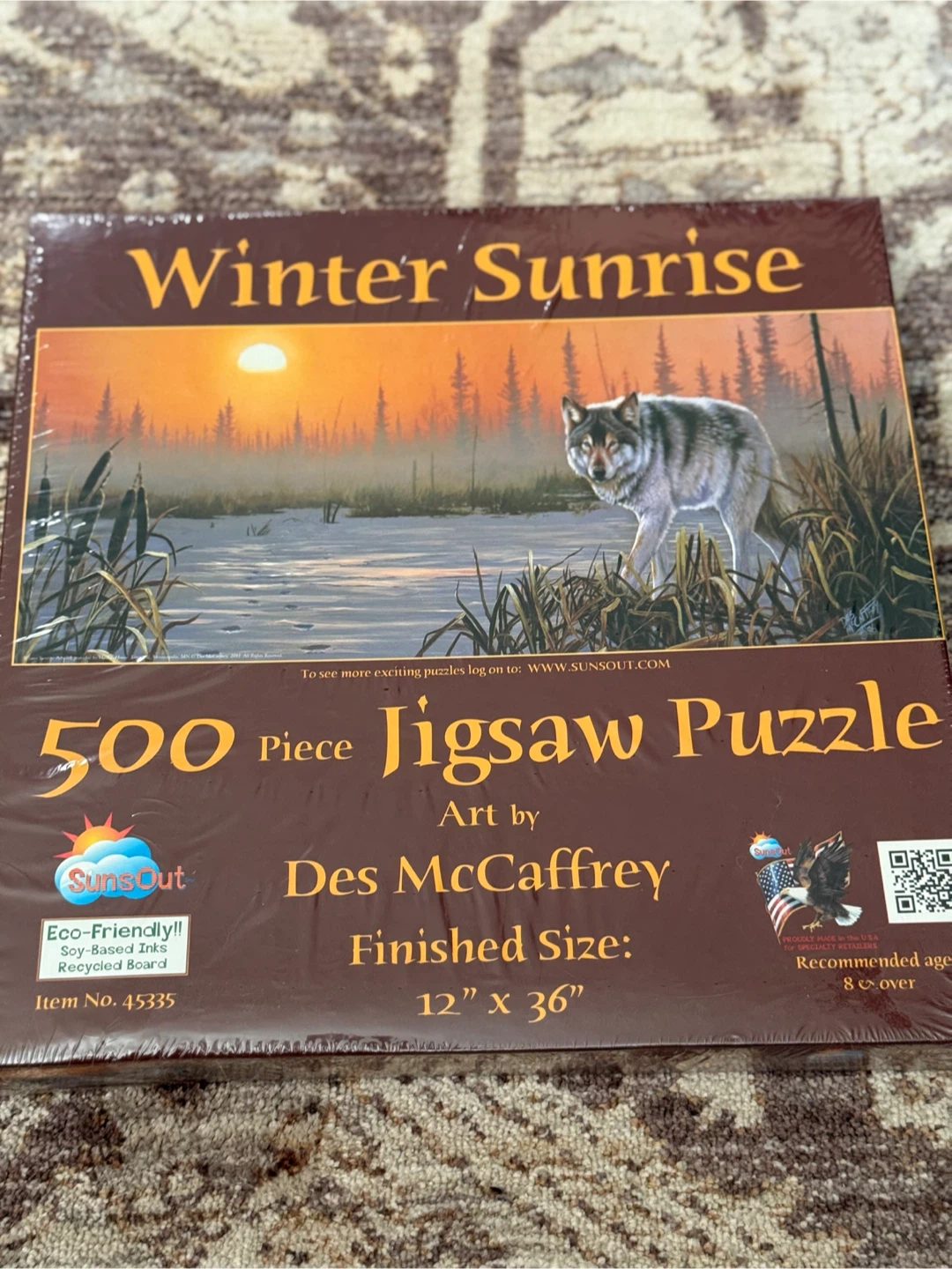 Sun's Out Winter Sunrise 500 Piece Jigsaw Puzzle - New