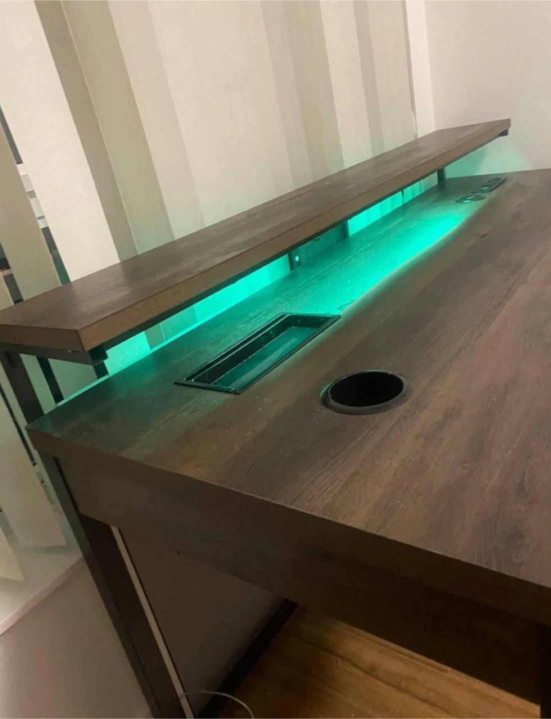 Gaming Desk with LED Lights