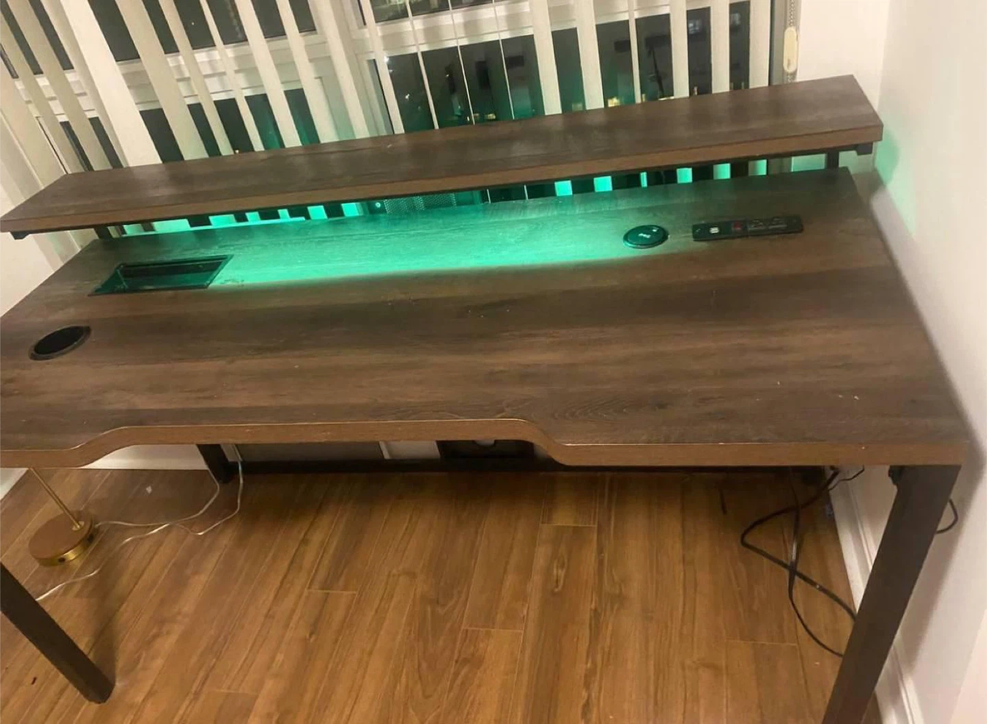Gaming Desk with LED Lights - photo 4