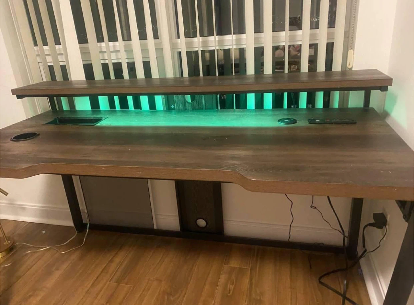 Gaming Desk with LED Lights - photo 5